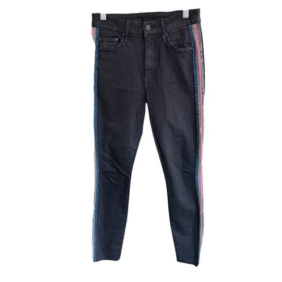 Mother Jeans High Waisted Looker Ankle Fray Guilty Gutter Racer 25 Festival - Picture 1 of 14